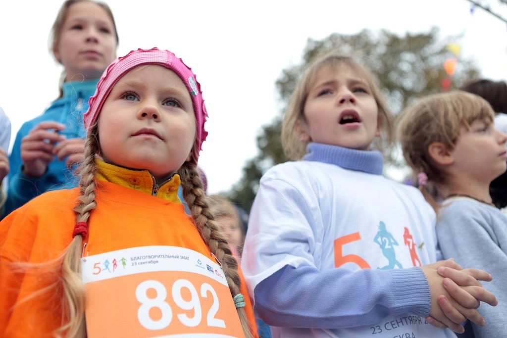 Самой юной участницей забега в парке «Садовники» стала двухлетняя спортсменка