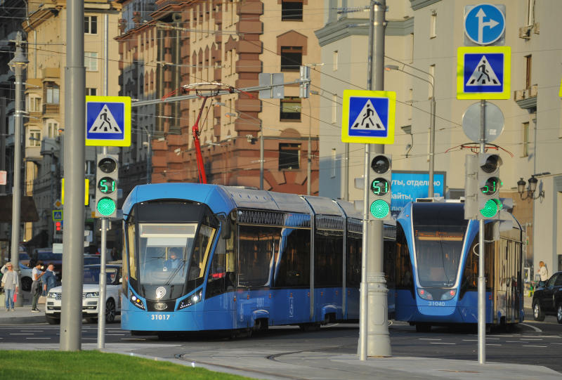 Новая трамвайная линия пройдет от станции метро «Пражская»