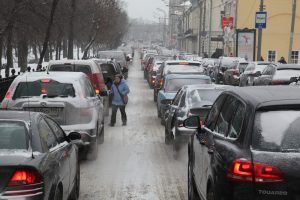 Ситуацию усугубил час пик. Фото: Петр Болховитинов