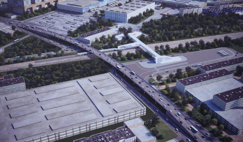 Строительство путепровода через МЦК завершили на юге Москвы