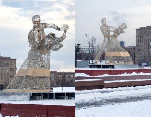 В Москве установили светящиеся вальсирующие пары