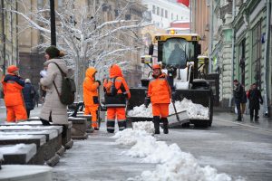 За ночь в Москве выпало до 14 миллиметров снега