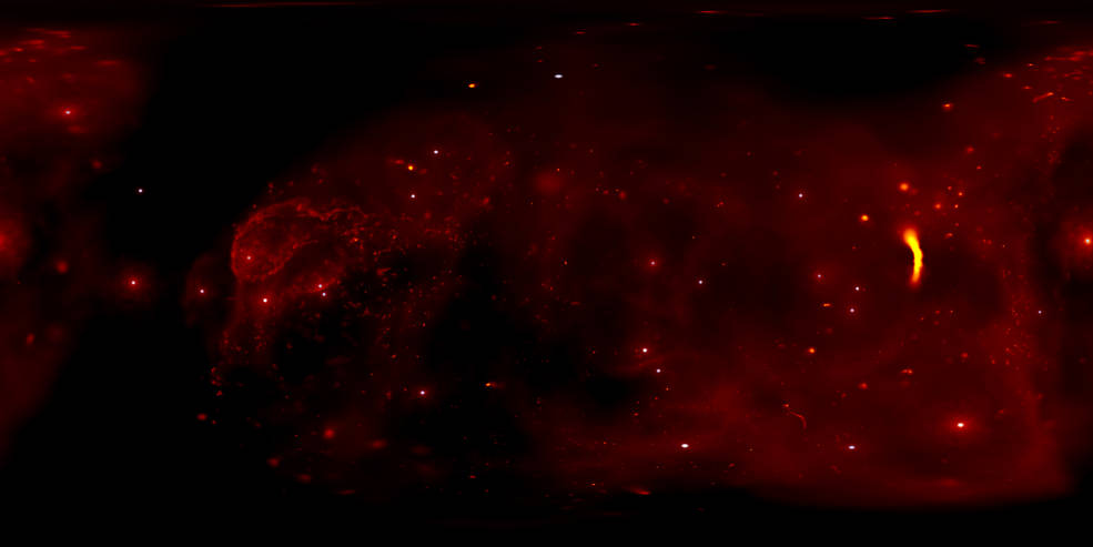 NASA показало панорамный вид из центра Млечного пути
