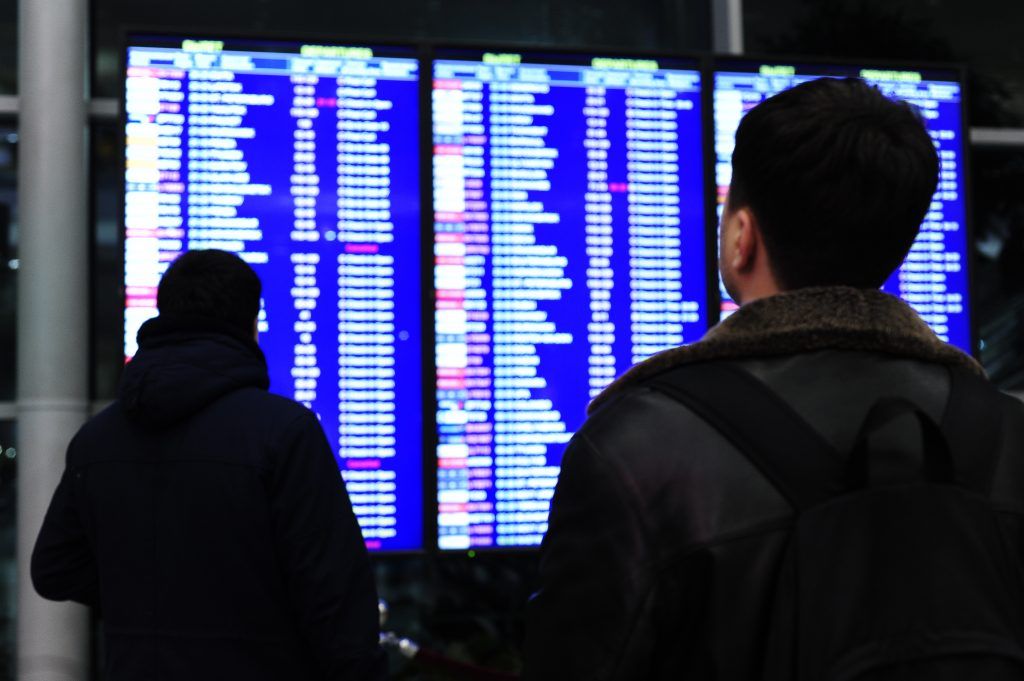 Свыше 30 рейсов отменено или задержано в столичных аэропортах