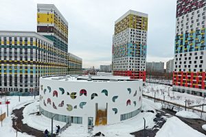 Новый круглый детский сад в Чертанове Южном. Фото: сайт Стройкомплекса Новый круглый детский сад в Чертанове Южном. Фото: сайт Стройкомплекса