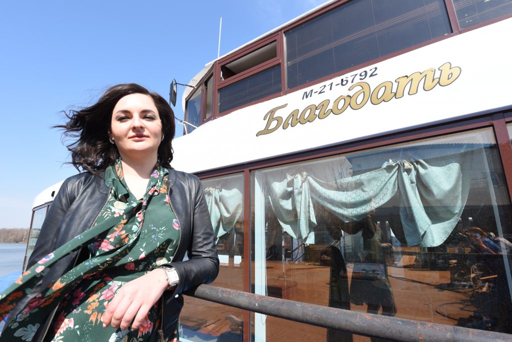 10 апреля 2018 года. Юлия Рушка с нетерпением ждет открытия пассажирской навига- ции в столице