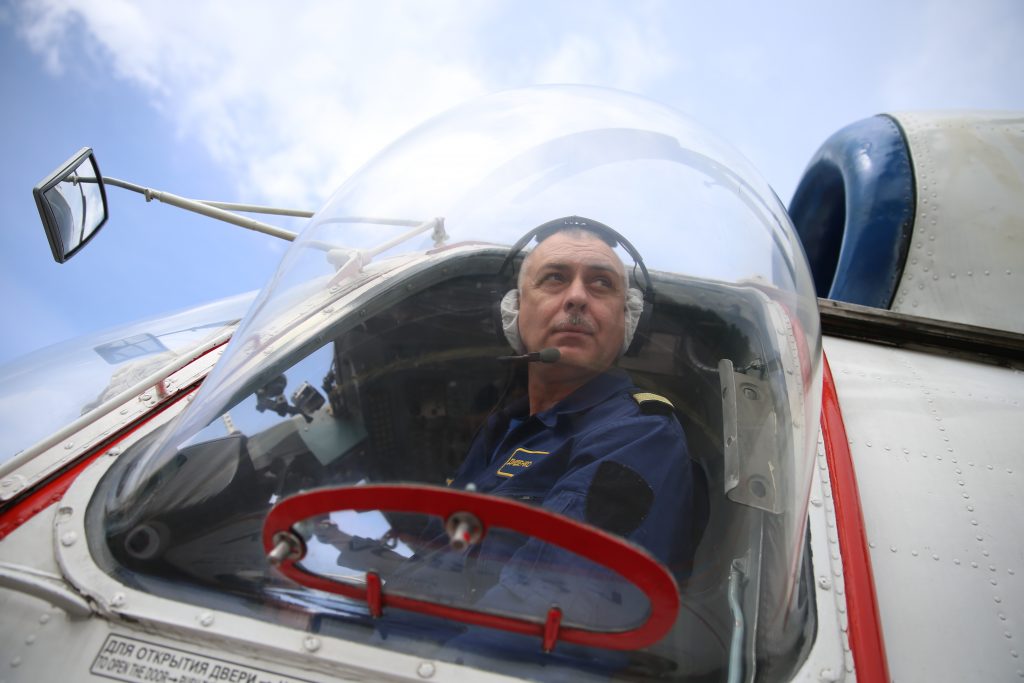 Московский авиацентр запустил вертолеты для наблюдения за паводком