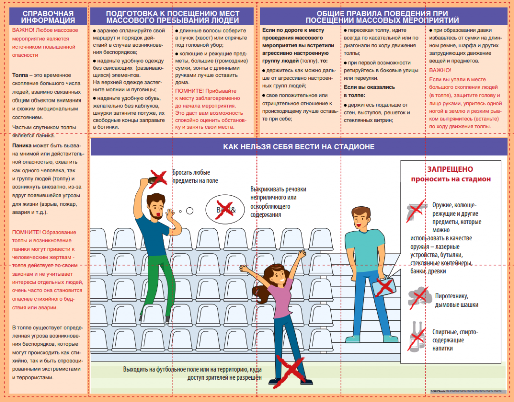Правила безопасного поведения на массовом мероприятии
