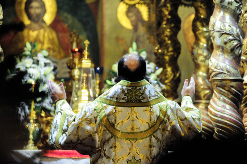 В Донской монастырь привезли мощи святителя Луки. Фото: Пелагия Замятина, «Вечерняя Москва»