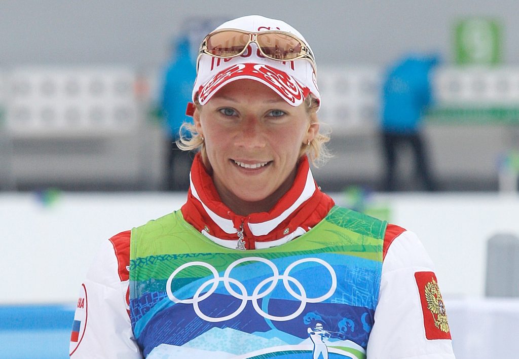 Биатлонистка, олимпийская чемпионка Ольга Зайцева. Фото: Виталий Белоуов, ITAR-TASS
