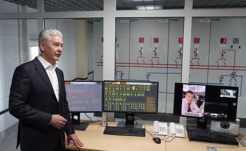 Сергей Собянин оценил первую в Москве цифровую электроподстанцию