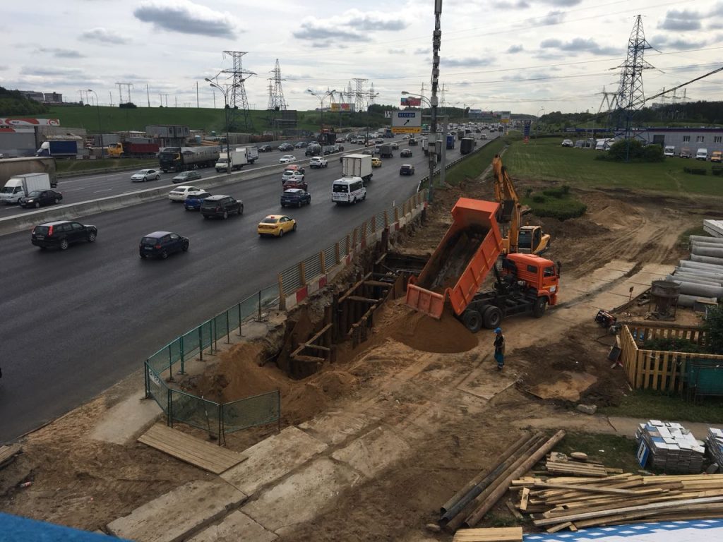 Началась реконструкция развязки на пересечении МКАД и Бесединского шоссе