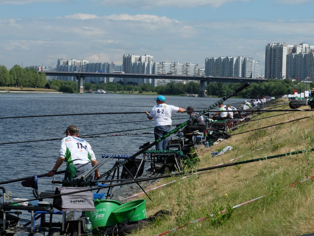 7 июля 2018 года. На а Братеевской набережной впервые прошел чемпионат России по рыбалке. Фото: Александр Аюшин