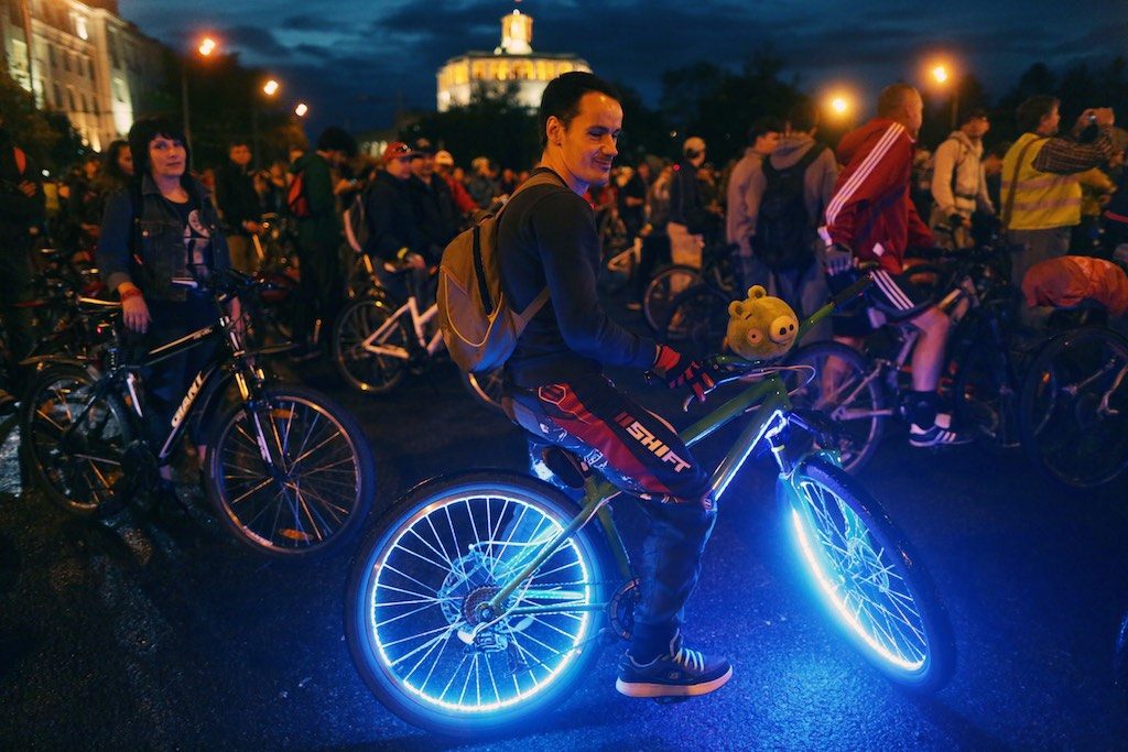 Ночной велопарад соберет 20 тысяч участников в Москве