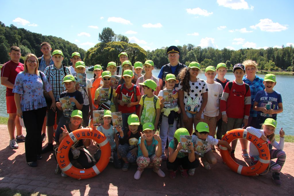 Дети из «Московской смены» посетили поисково-спасательную станцию «Царицыно». Фото: Управление по ЮАО Департамента ГОЧСиПБ