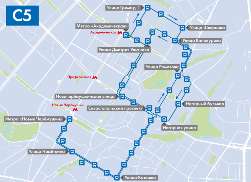 Изменится маршрут автобуса № С5