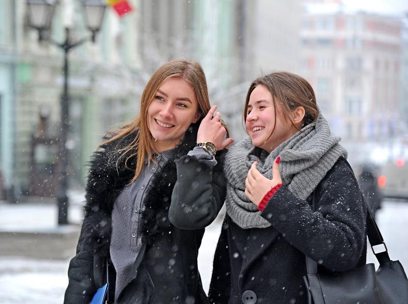 Первый снег выпал в Москве в пятницу