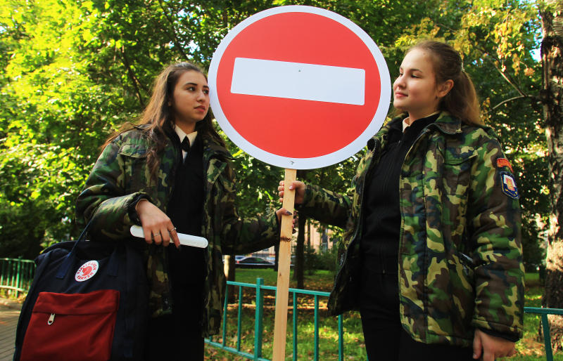 На юге столицы полицейские проводят мероприятие «Ребенок на дороге»