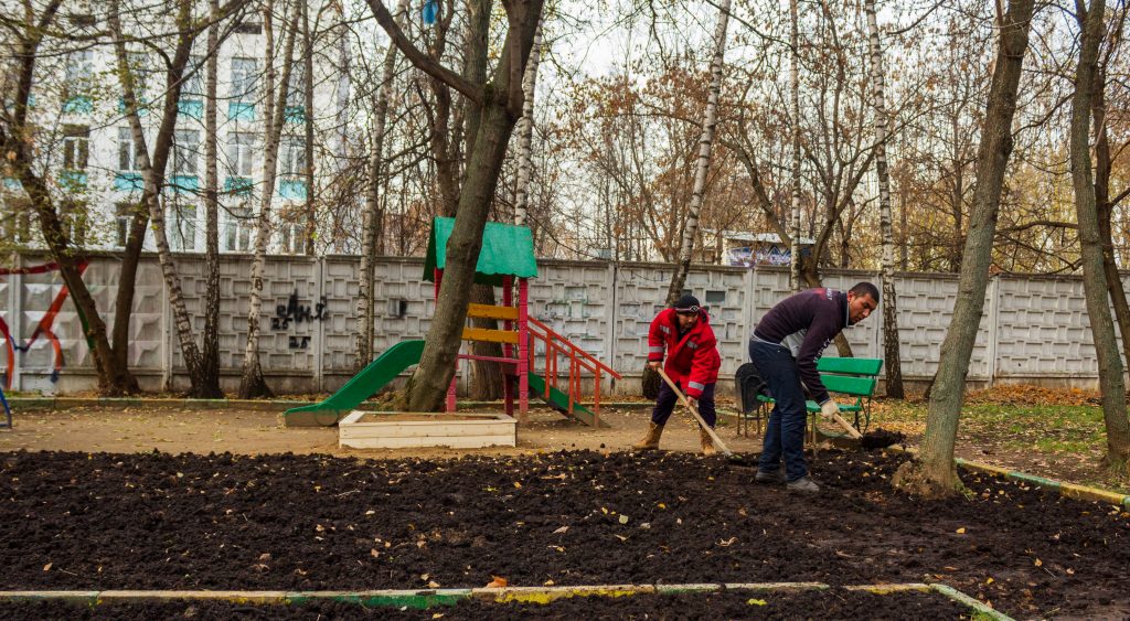 Дорогу к площадке очистили