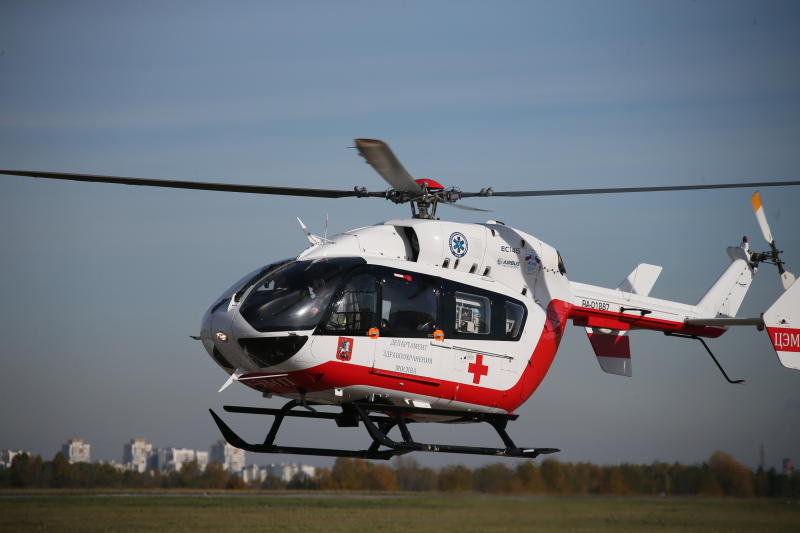 Медицинские вертолеты Москвы переведут на круглосуточное дежурство