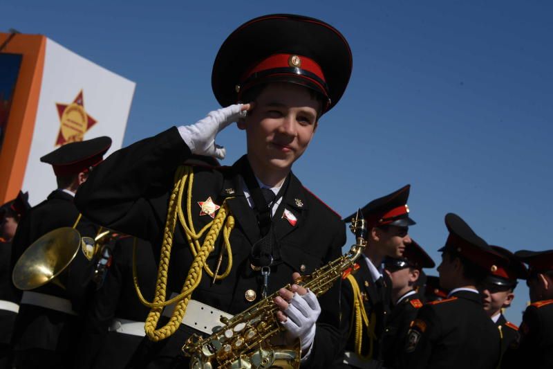 Парад кадетов. Фото: архив, «Вечерняя Москва»