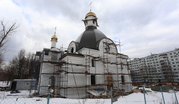 Специалисты начали внутреннюю отделку храма Святителя Киприана. Фото: сайт Информационного центра Правительства Москвы