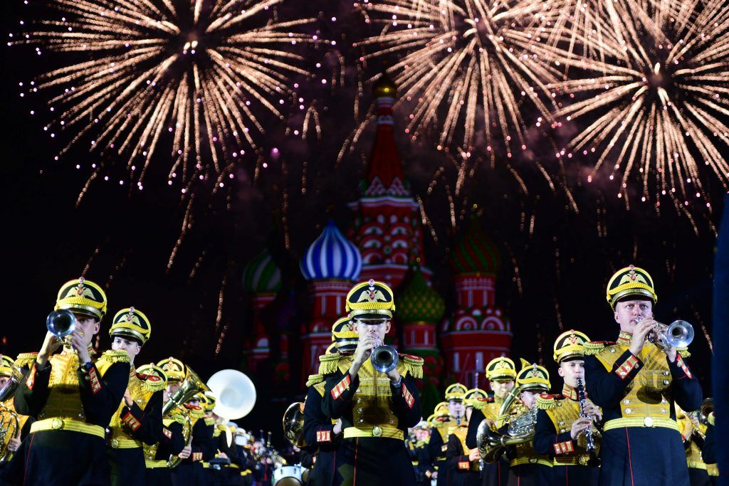 23 августа 2019 года. Торжественное открытие фестиваля «Спасская башня» на Красной площади. Фото: Пелагия Замятина