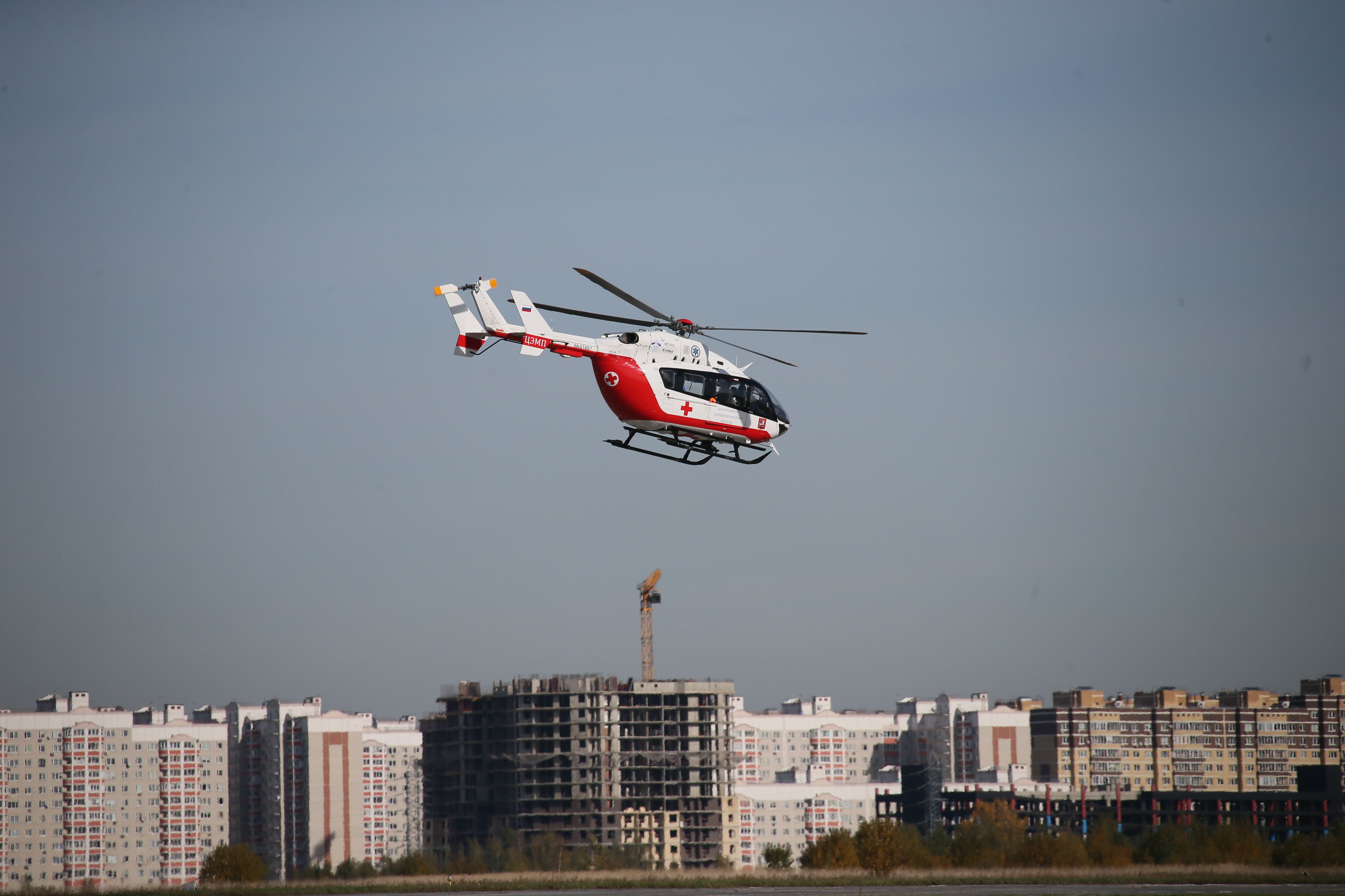Медицинский вертолет впервые появится при детской больнице в Москве