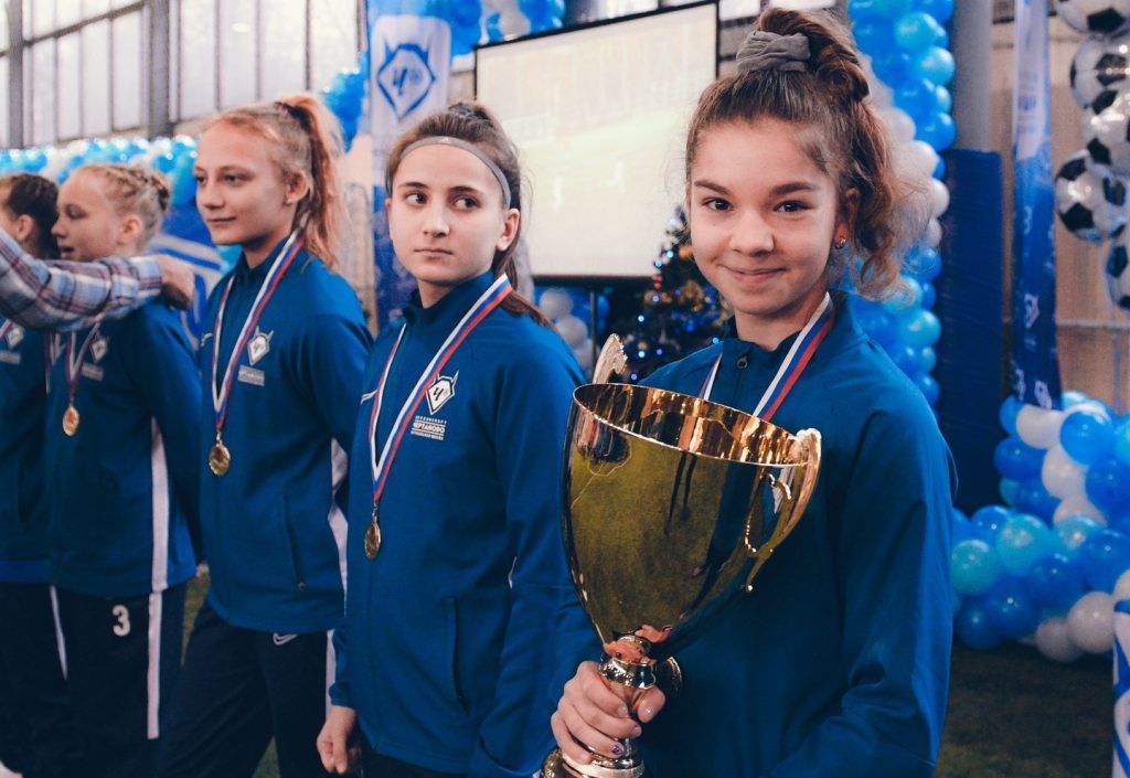 Юные футболистки из «Чертаново» одержали победу в «Новогоднем кубке». Фото: официальная страница Футбольной школы «Чертаново» ВКонтакте