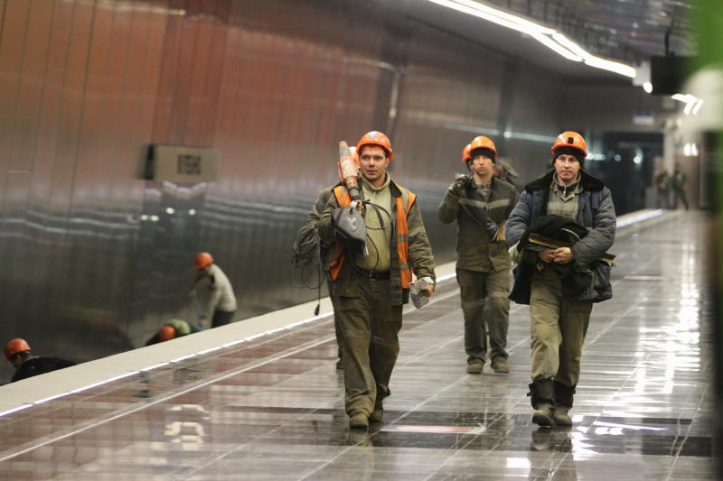 Стеклофибробетон впервые применили при отделке двух станций БКЛ метро