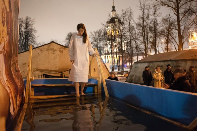 Крещенские купания пройдут с 18 на 19 января. Фото: Пелагия Замятина