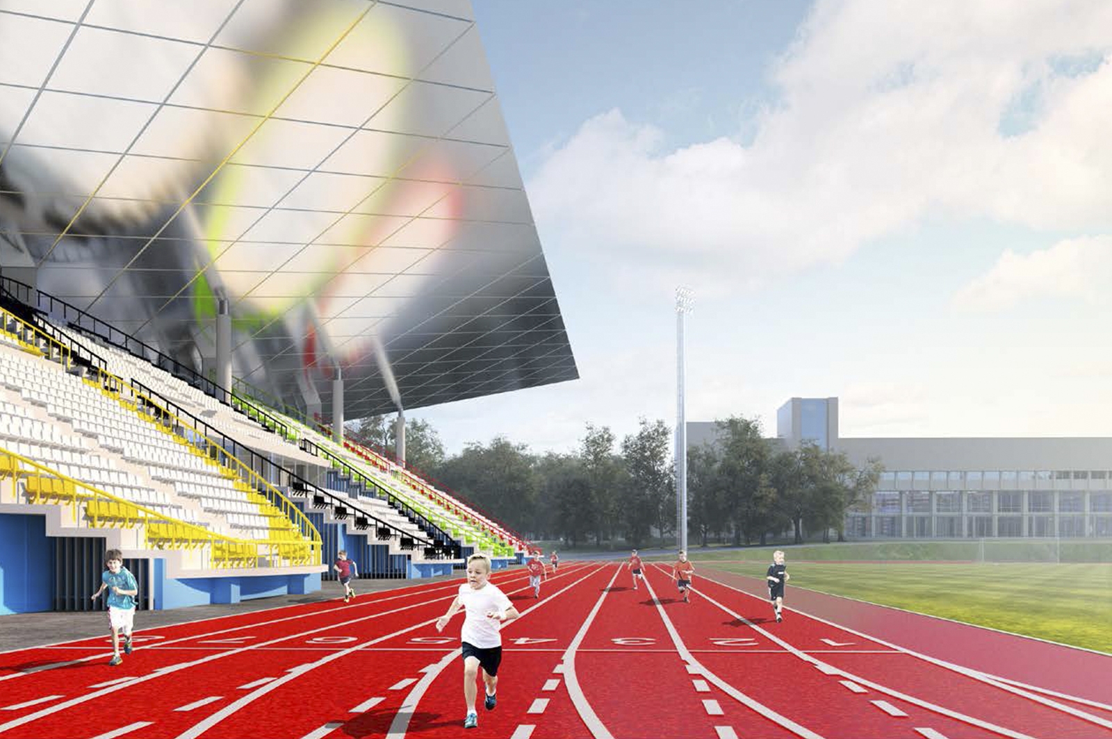 Стадион «Москвич» оборудуют архитектурной подсветкой