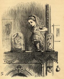 Левшей можно сравнить с «гостями из Зазеркалья» из книги английского писателя Льюиса Кэрролла «Алиса в Зазеркалье», которую гениально проиллюстрировал художник Джон Тенниел в 1872 году.