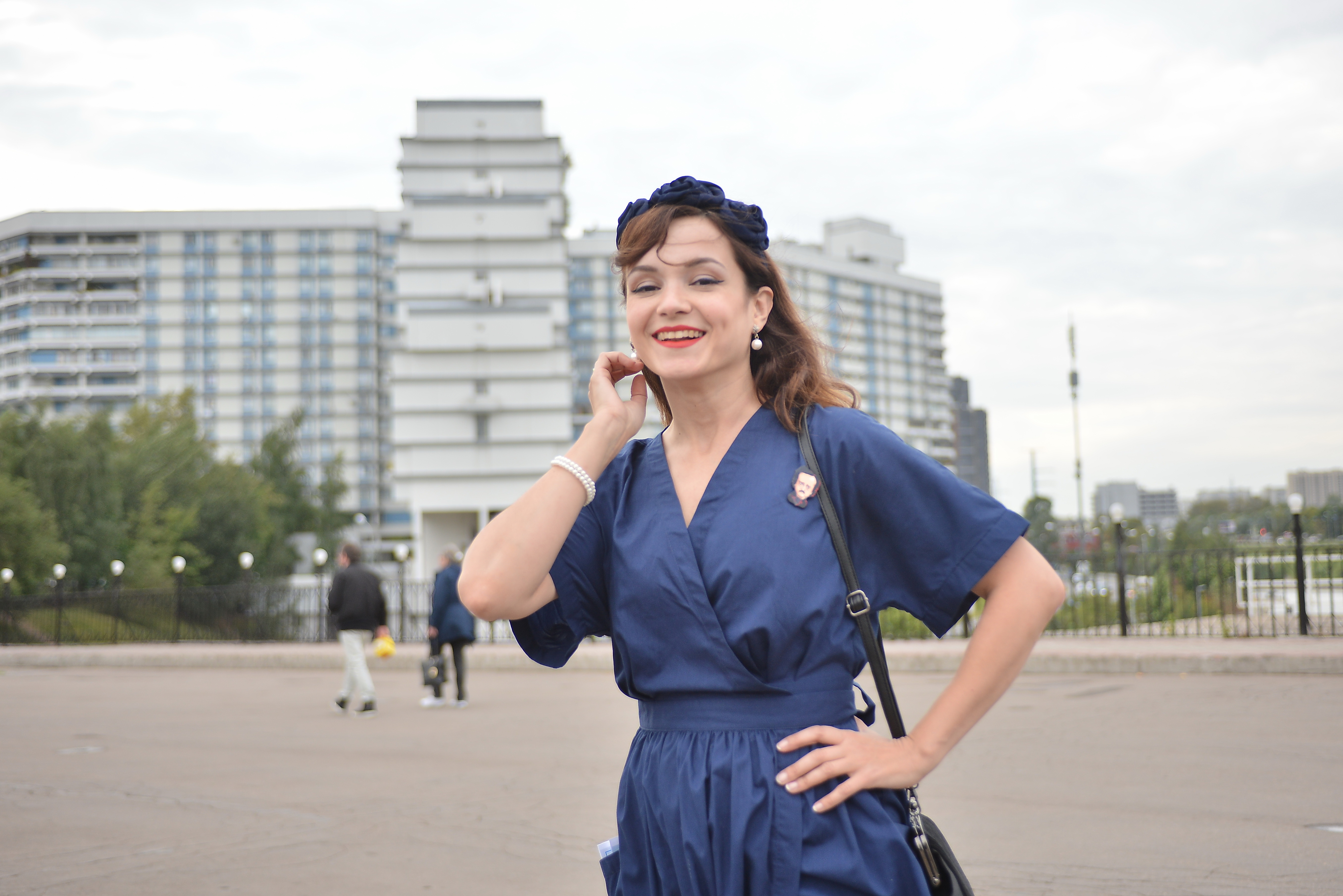 5 сентября 2020 года. Анна Кирсанова пришла на экскурсию по Чертанову Северному. Фото: Александр Кочубей