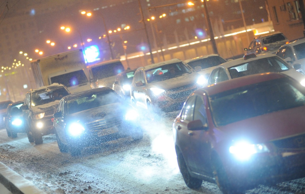 Пробки на дорогах Москвы достигнут девяти баллов