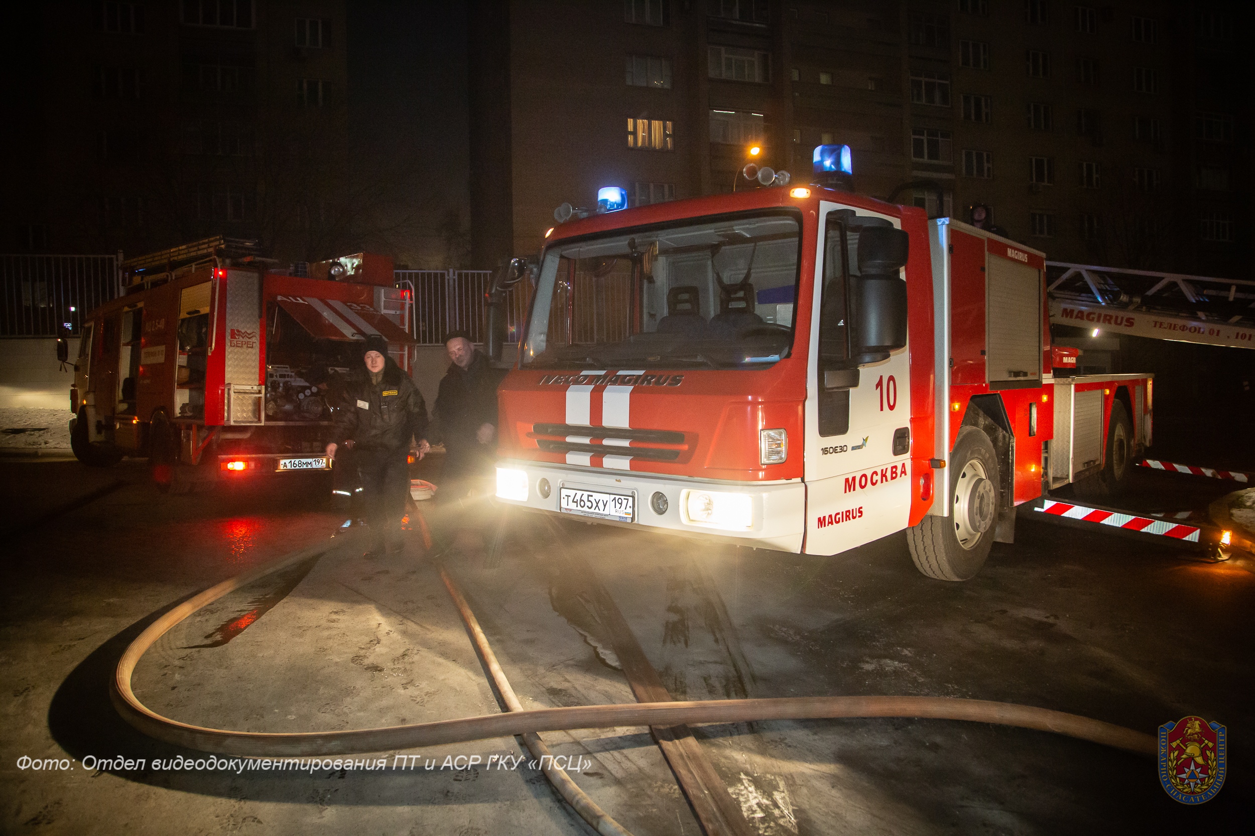 В ноябре московские пожарные спасли 66 человек