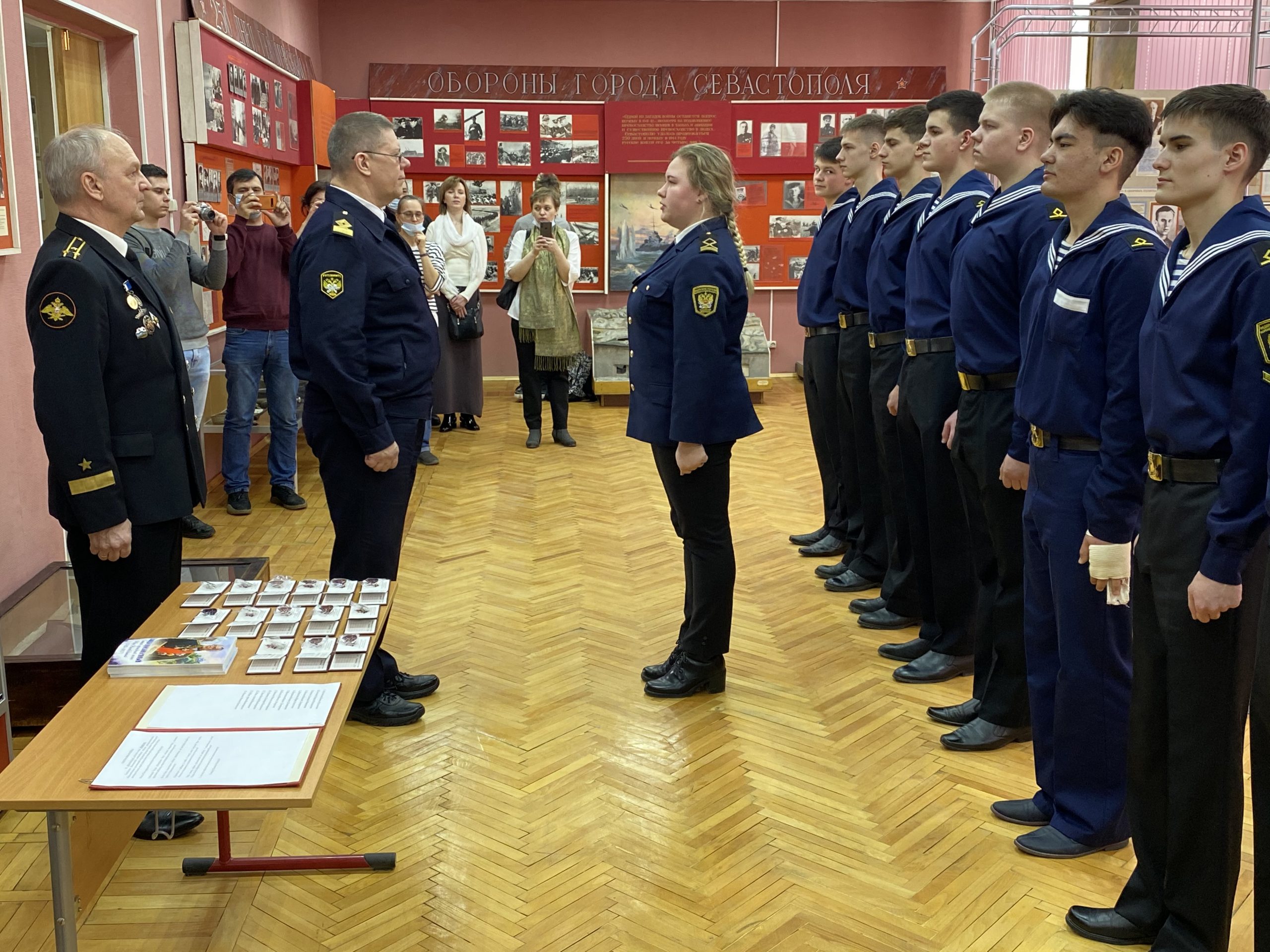 Студенты колледжа Академии водного транспорта приняли клятву «Юнармейца»