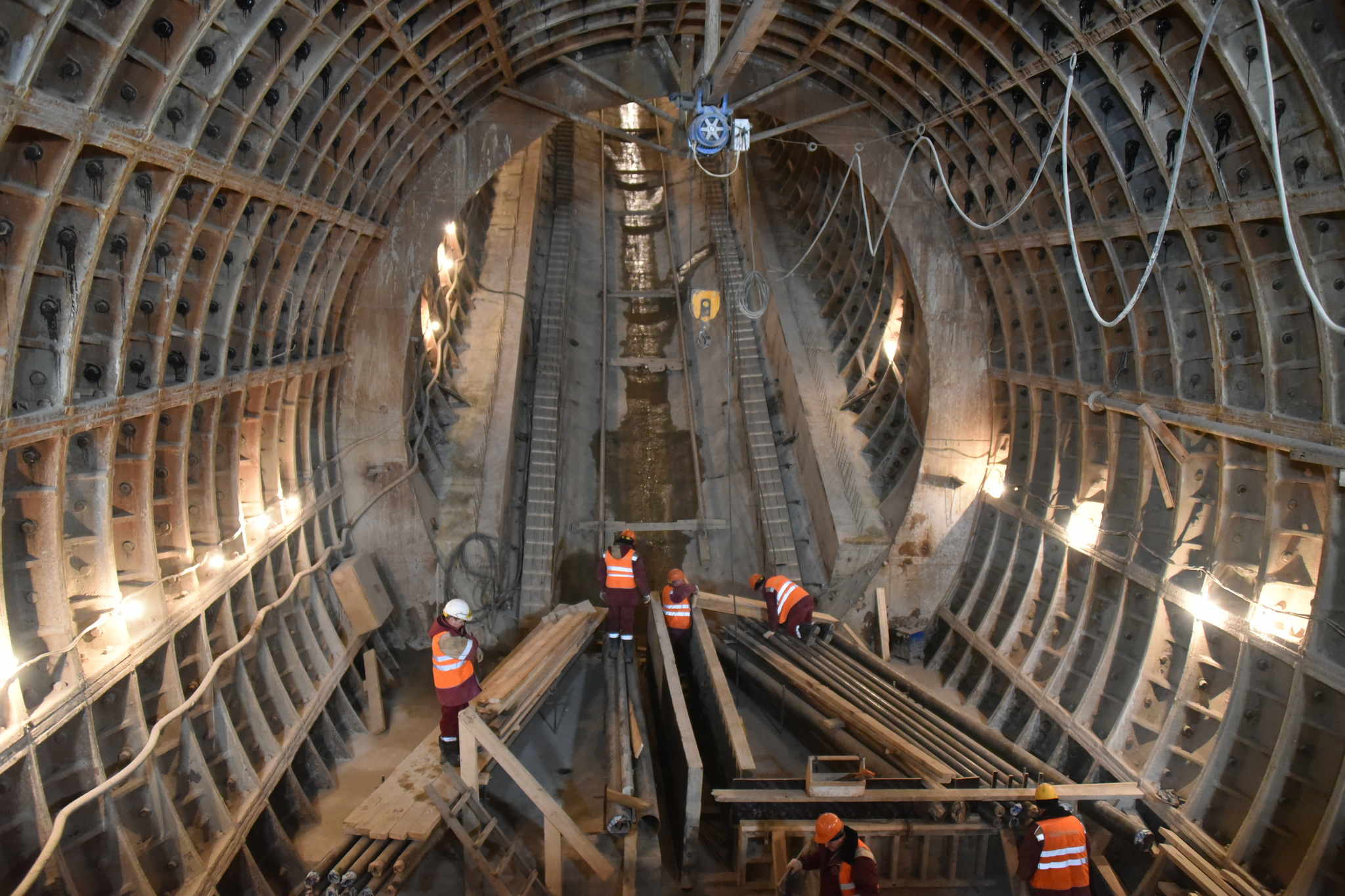 Строители начали монтаж ТПМК для первого тоннеля Рублево-Архангельской линии