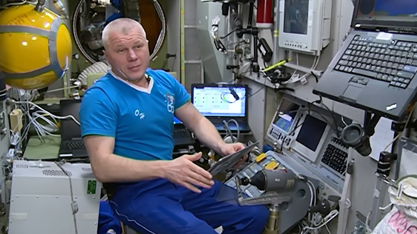 Космонавт Новицкий принял участие в электронном голосовании с борта МКС