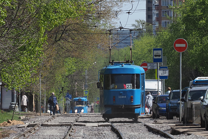 Трамвайные маршруты изменят свой график на юге Москвы. Фото: Антон Гердо, «Вечерняя Москва»