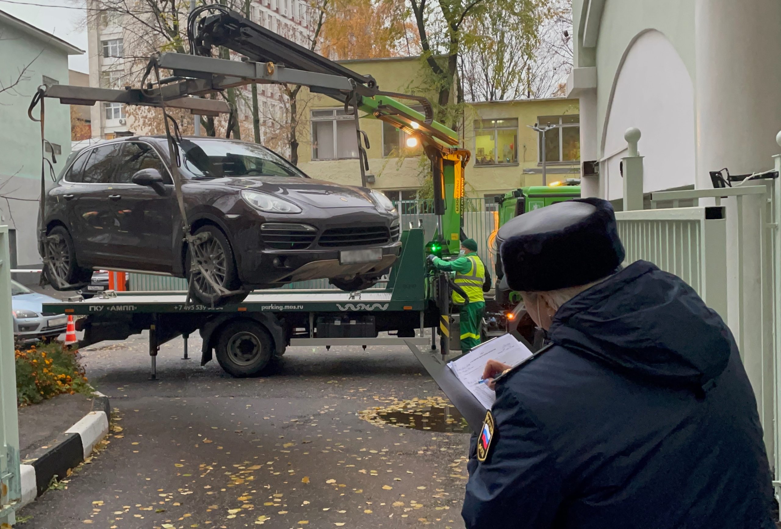 Автомобиль арестован в ходе рейдового мероприятия