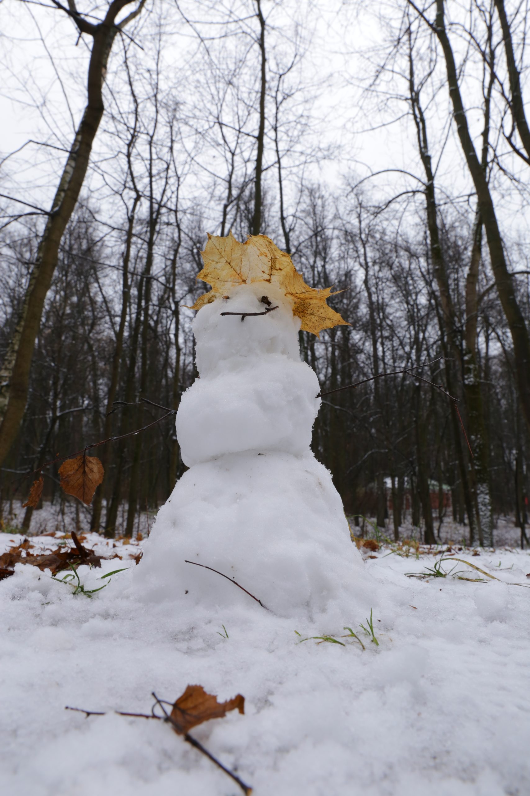 Осенний снеговик