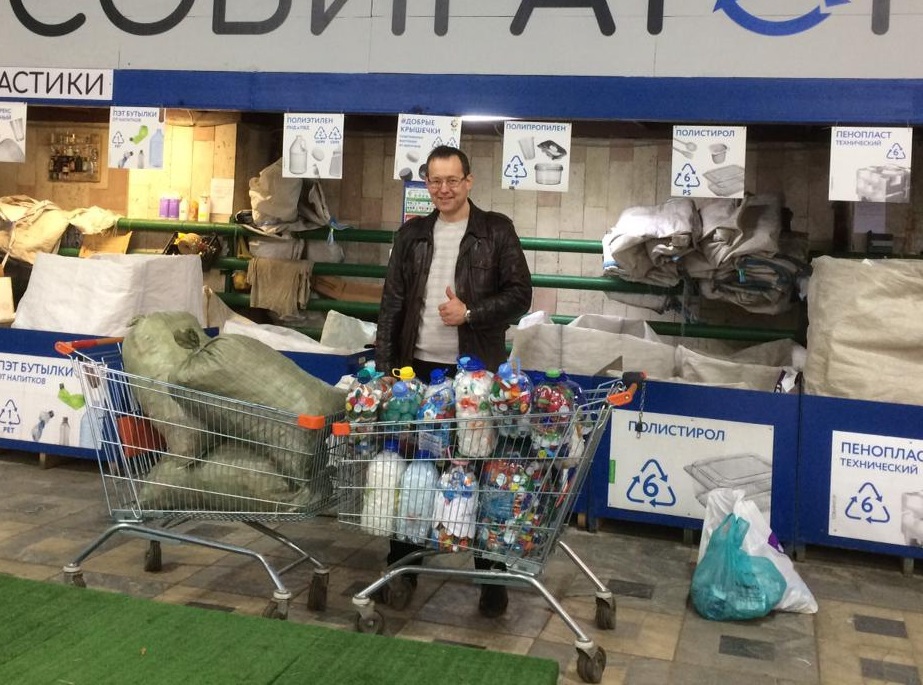 Пластиковые крышки сдали на переработку в Орехове-Борисове Южном