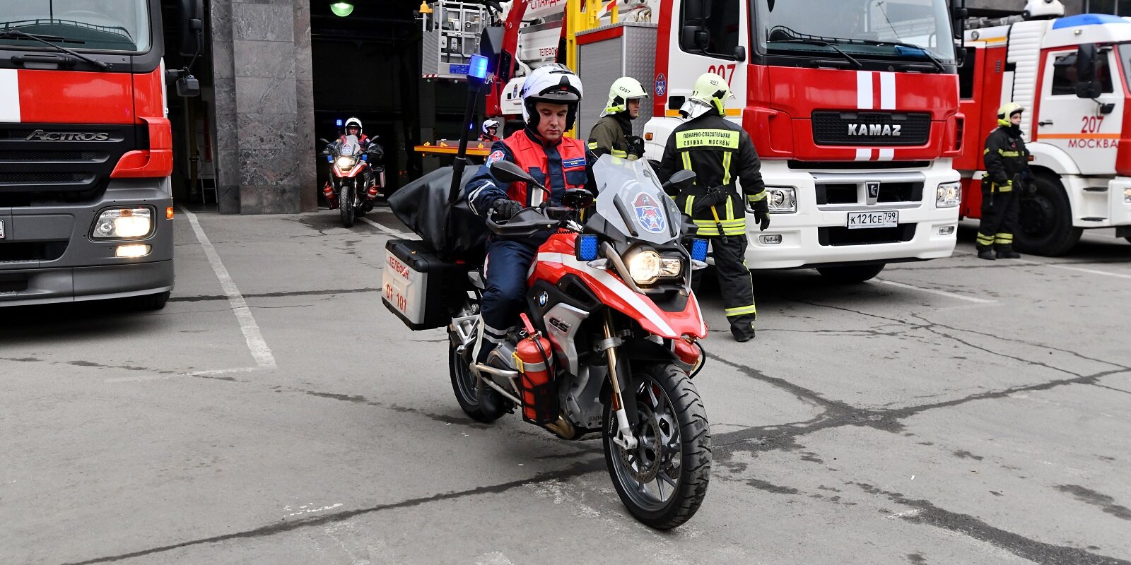Мотогруппы спасателей выйдут на московские улицы 1 мая
