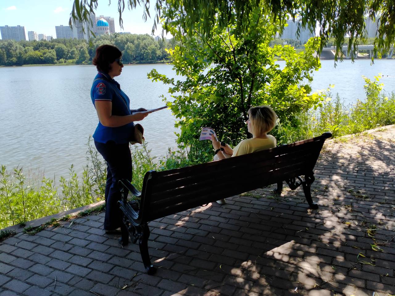 На водоёмах города усилен контроль за безопасностью в особо жаркий период