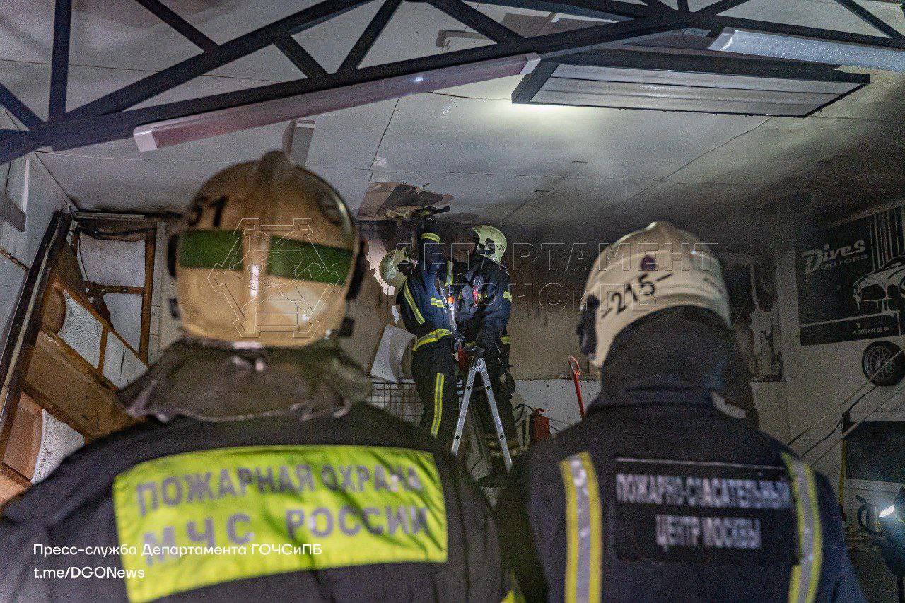 Ликвидировали пожар в ЮАО