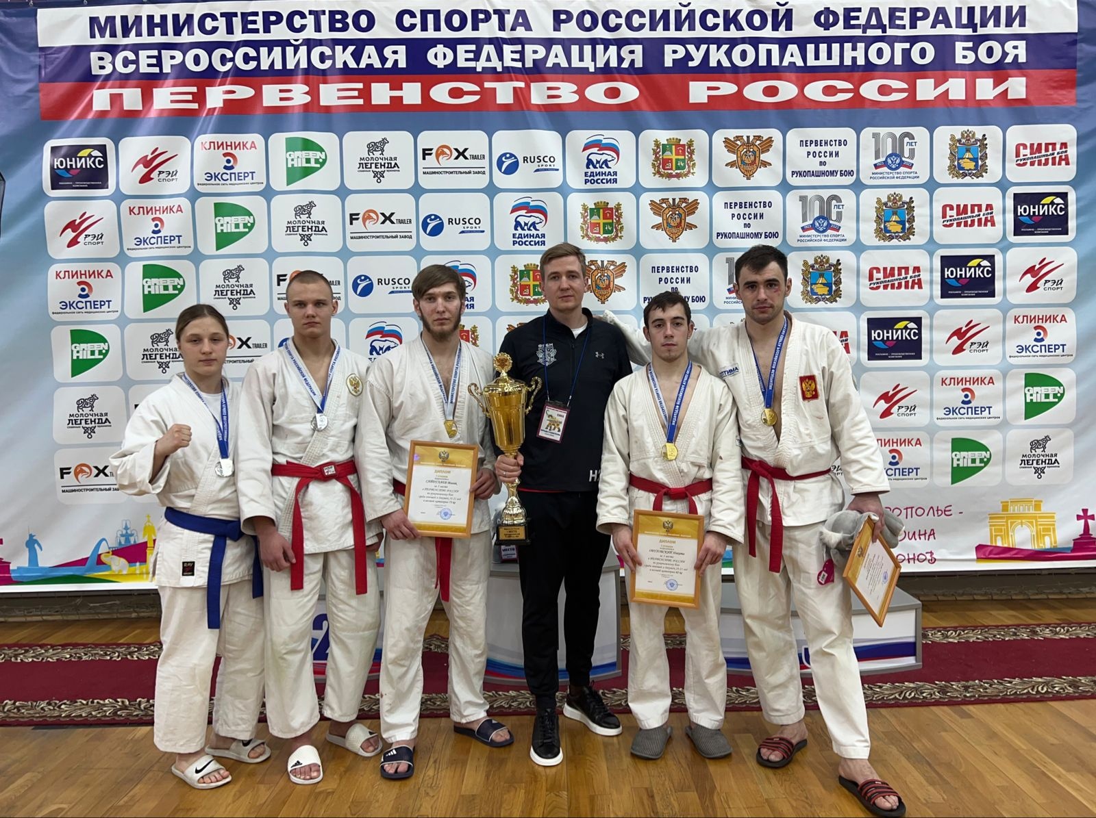 Три золотых медали завоевали спортсмены МЦБИ на Первенстве России по рукопашному бою