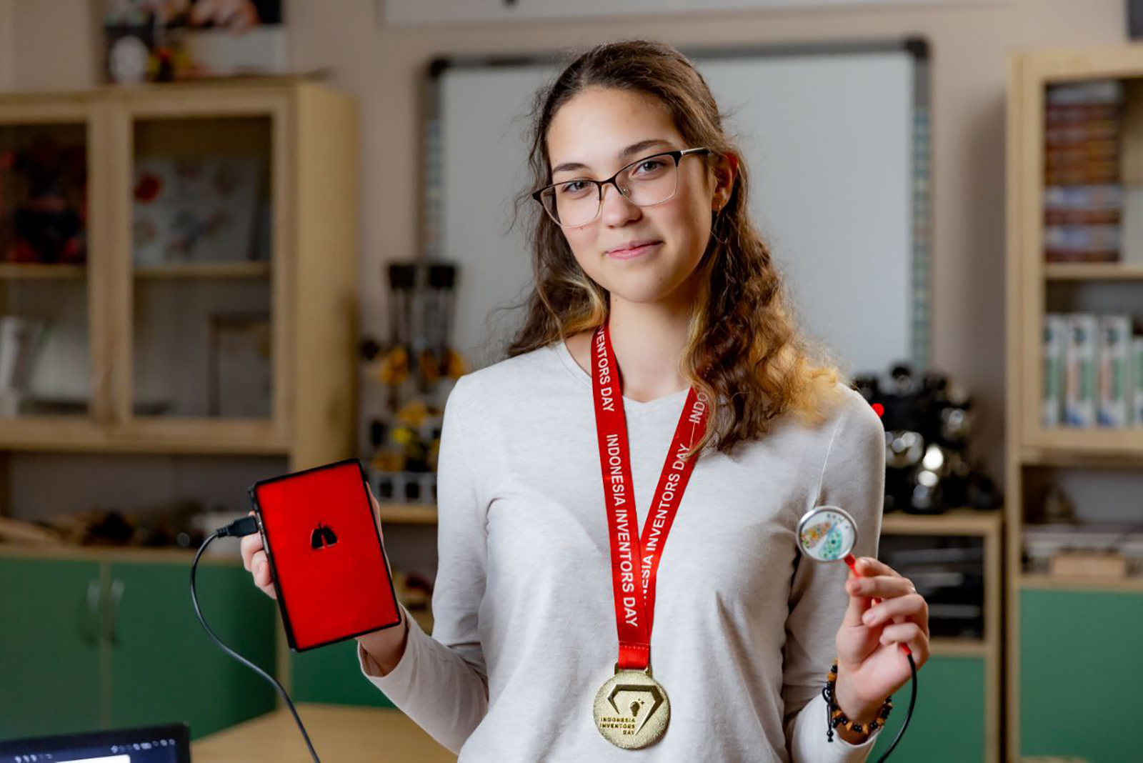 Студентка колледжа №5 изобрела цифровой стетоскоп