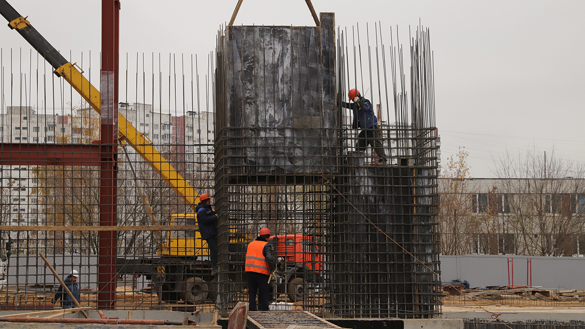 Монолитные работы на второй башне бизнес-пространства в Даниловском районе завершились