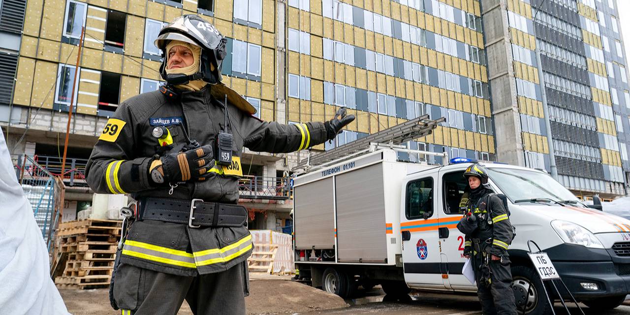 В Москве прошли плановые учения по ликвидации пожара в высотном здании